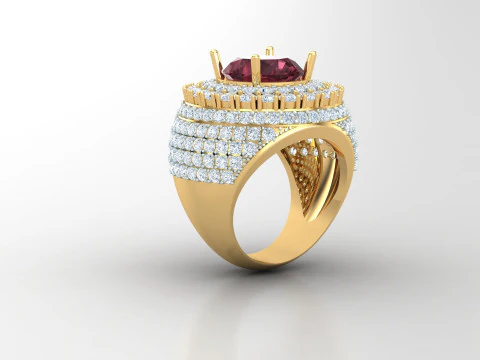 Man Ring Cad File Ready For Printing 3D Print Model