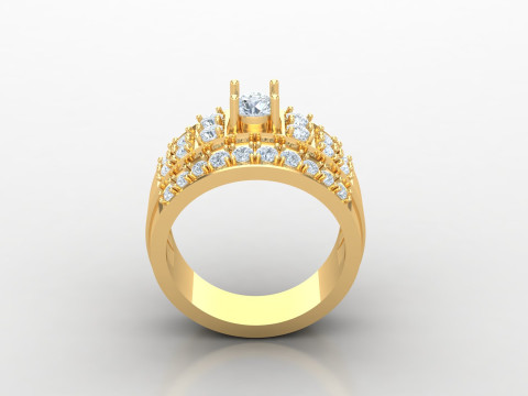 Man Ring Cad File Ready For Printing Model do druku 3D