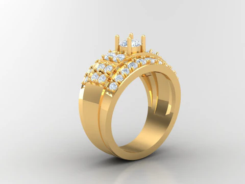 Man Ring Cad File Ready For Printing 3D Print Model