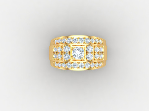 Man Ring Cad File Ready For Printing 3D प्रिंट मॉडल