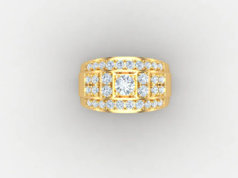 Man Ring Cad File Ready For Printing 3D Print Model