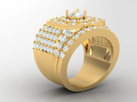 Man Ring Cad File Ready For Printing 3D Print Model