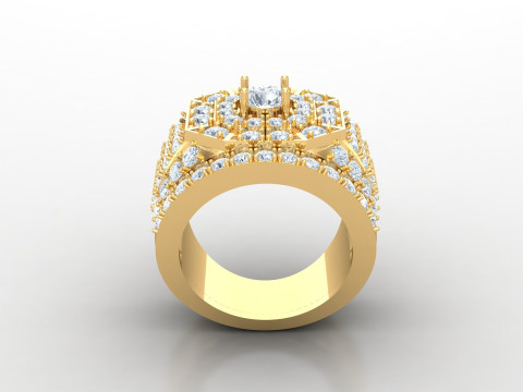 Man Ring Cad File Ready For Printing 3D Принт Модель