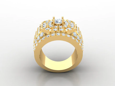 Man Ring Cad File Ready For Printing 3D Print Model