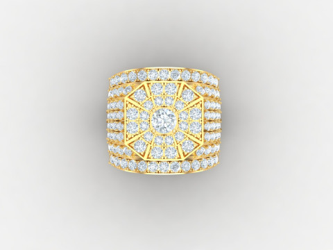 Man Ring Cad File Ready For Printing 3D Принт Модель