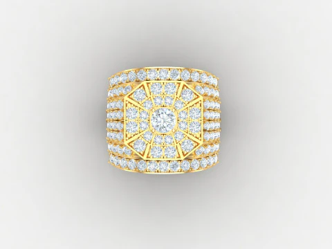 Man Ring Cad File Ready For Printing 3D Print Model