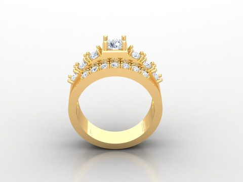 Man Ring Cad File Ready For Printing 3Dプリントモデル