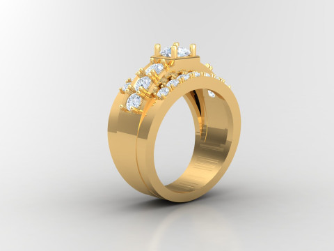 Man Ring Cad File Ready For Printing 3Dプリントモデル