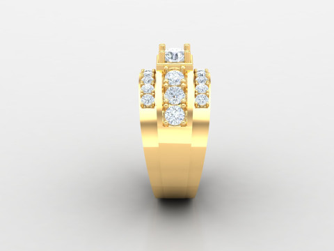 Man Ring Cad File Ready For Printing 3Dプリントモデル