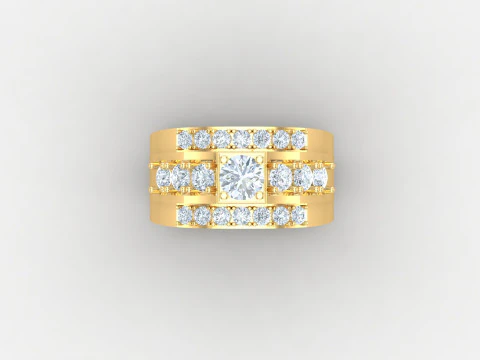 Man Ring Cad File Ready For Printing 3D Print Model