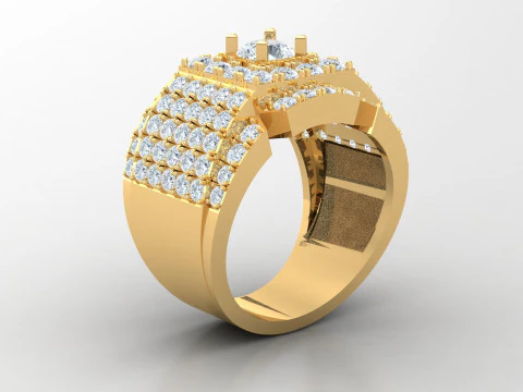 Man Ring Cad File Ready For Printing 3D Print Model