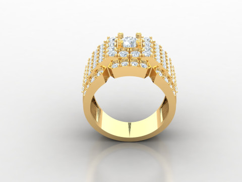 Man Ring Cad File Ready For Printing Model Cetak 3D