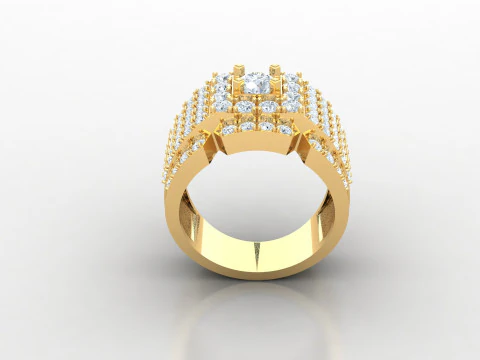 Man Ring Cad File Ready For Printing 3D Print Model