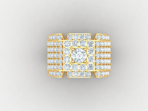Man Ring Cad File Ready For Printing Model Cetak 3D