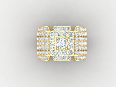 Man Ring Cad File Ready For Printing 3D Print Model