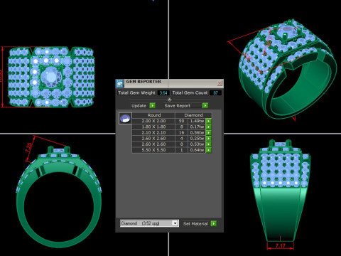 Man Ring Cad File Ready For Printing Model Cetak 3D