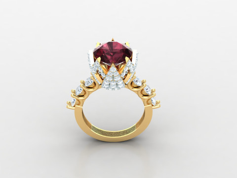 Women Ring Cad File Ready For Printing 3D प्रिंट मॉडल