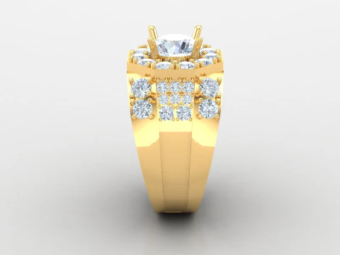 Men Ring Cad File Ready For Printing 3D Print Model