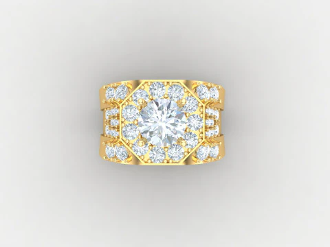 Men Ring Cad File Ready For Printing 3D Print Model