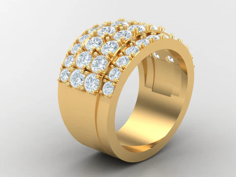 Men Ring Cad File Ready For Printing 3D Print Model