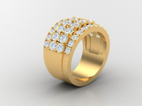 Men Ring Cad File Ready For Printing Model Cetak 3D