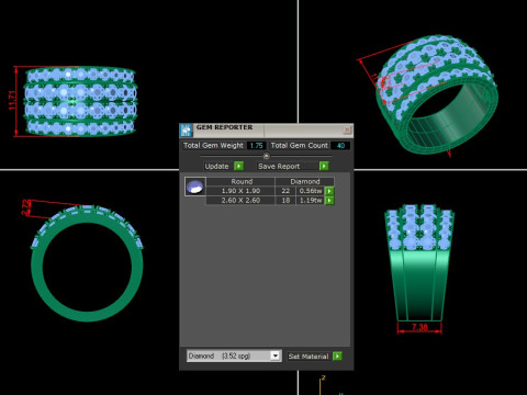 Men Ring Cad File Ready For Printing Model Cetak 3D