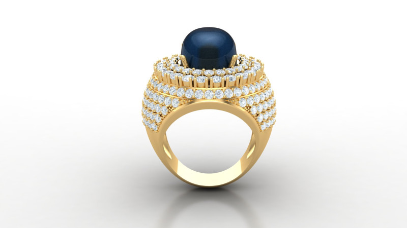 Men Ring Cad File Ready For Printing 3D 打印模型 .c4d .max .obj .3ds .fbx .stl .blend 