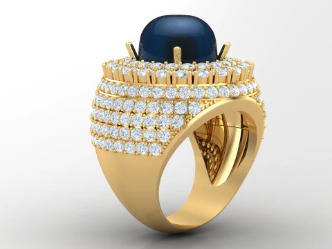 Men Ring Cad File Ready For Printing 3D Print Model