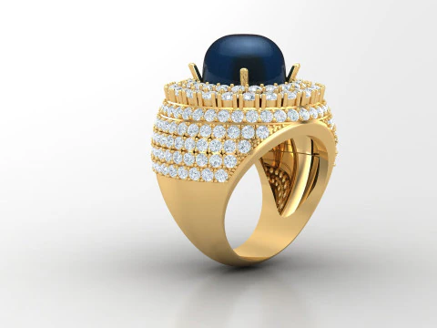 Men Ring Cad File Ready For Printing 3D Print Model