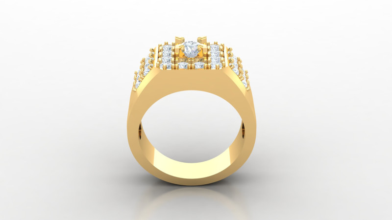 Men Ring Cad File Ready For Printing 3D Print Model .c4d .max .obj .3ds .fbx .stl .blend 
