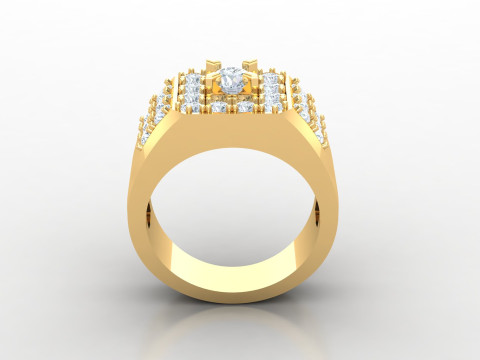 Men Ring Cad File Ready For Printing 3D Baskı Modeli