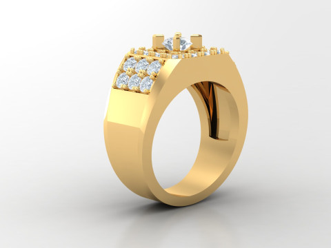 Men Ring Cad File Ready For Printing 3D Print Model