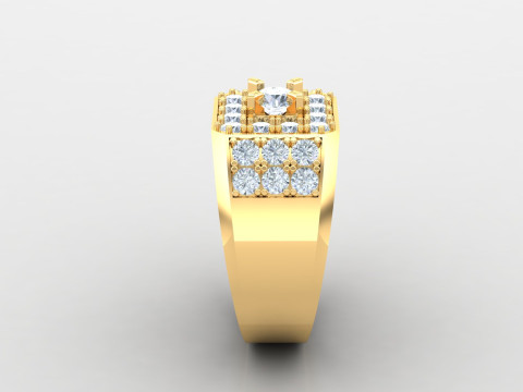 Men Ring Cad File Ready For Printing 3D Print Model