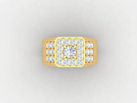 Men Ring Cad File Ready For Printing 3D Print Model