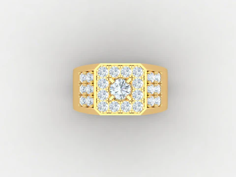 Men Ring Cad File Ready For Printing 3D Print Model