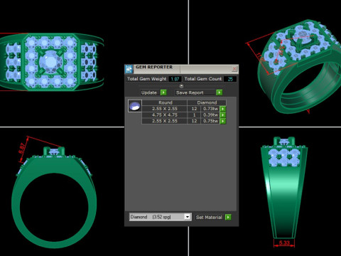 Men Ring Cad File Ready For Printing 3D Print Model