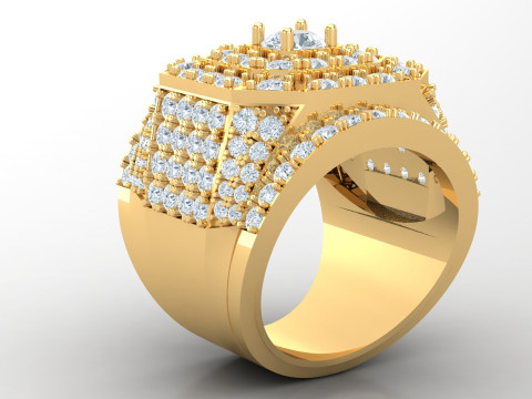 Men Ring Cad File Ready For Printing 3D Принт Модель