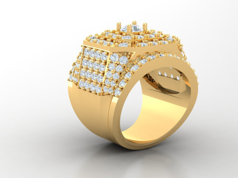 Men Ring Cad File Ready For Printing 3D Принт Модель