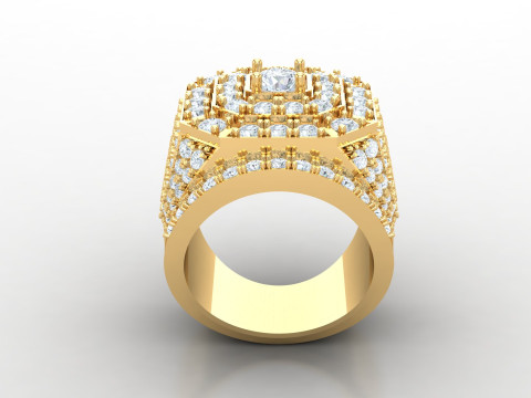 Men Ring Cad File Ready For Printing 3D Принт Модель