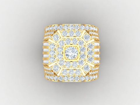 Men Ring Cad File Ready For Printing 3D Принт Модель