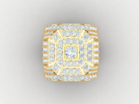 Men Ring Cad File Ready For Printing 3D Print Model