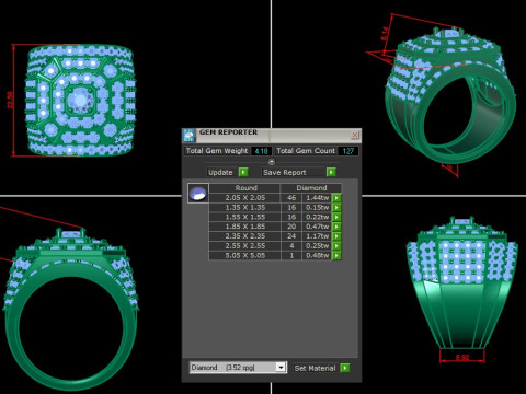 Men Ring Cad File Ready For Printing 3D Принт Модель