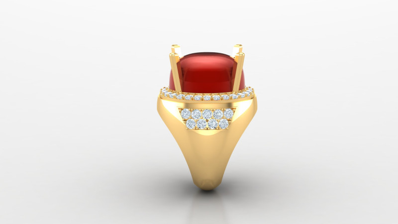 Men Ring Cad File Ready For Printing Model Cetak 3D .c4d .max .obj .3ds .fbx .stl .blend 