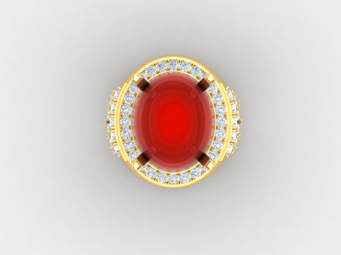 Men Ring Cad File Ready For Printing Model Cetak 3D