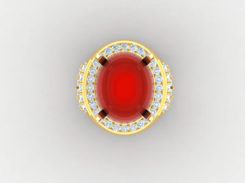 Men Ring Cad File Ready For Printing 3D Print Model
