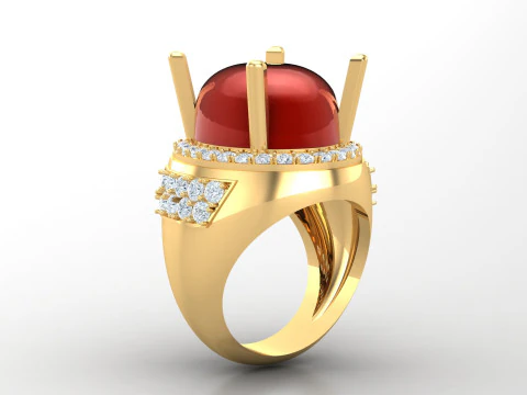 Men Ring Cad File Ready For Printing 3D Print Model