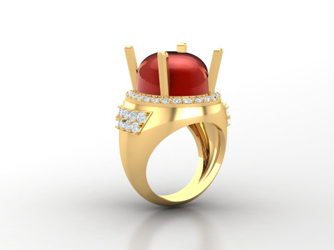 Men Ring Cad File Ready For Printing Model Cetak 3D