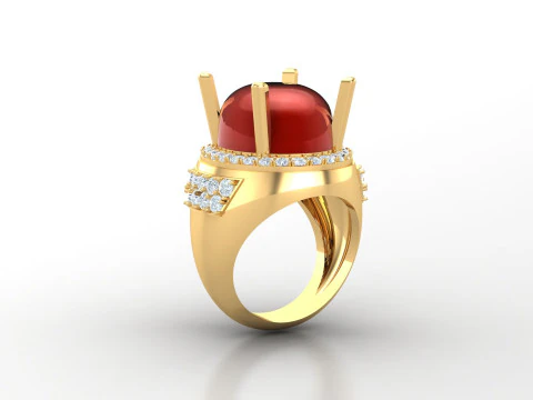 Men Ring Cad File Ready For Printing 3D Print Model
