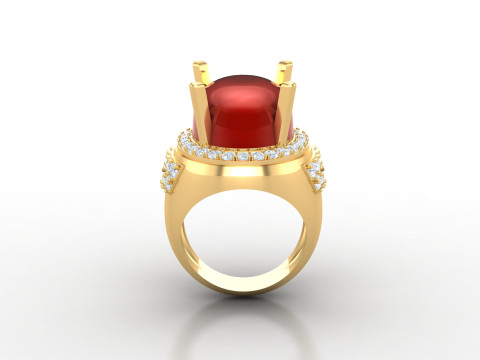 Men Ring Cad File Ready For Printing Model Cetak 3D