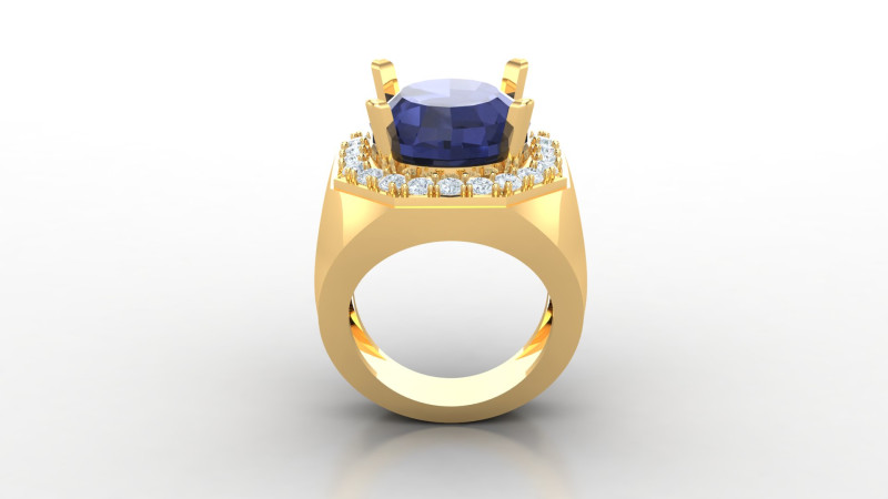 Men Ring Cad File Ready For Printing 3D Baskı Modeli .c4d .max .obj .3ds .fbx .stl .blend 
